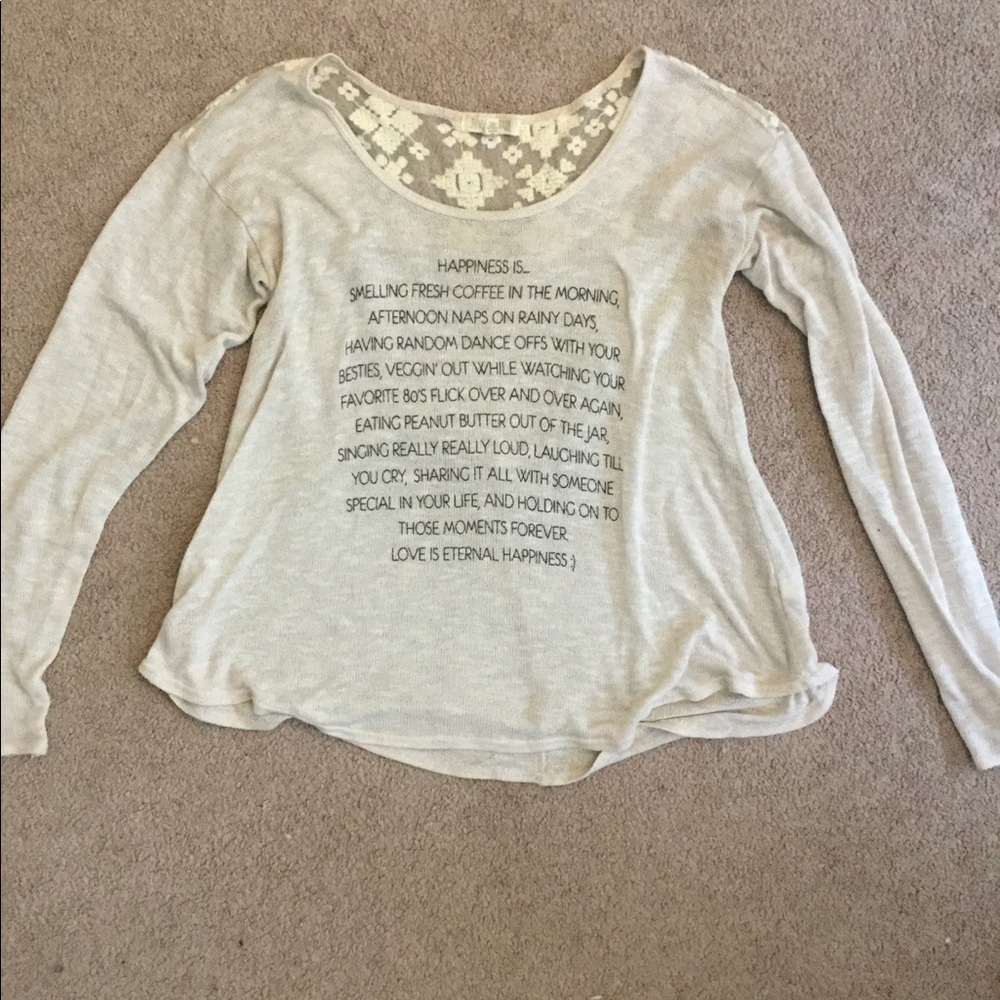 Long sleeve shirt
